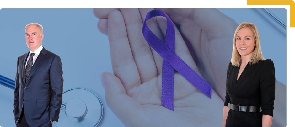 Lavender Ribbon for cancer awareness